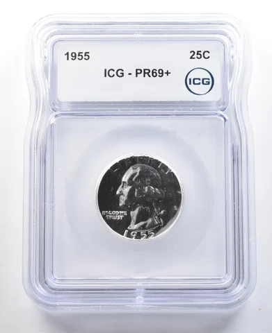 1955 Washington Quarter PR69+ ICG *3324