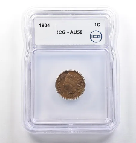 1904 Indian Head Cent AU58 ICG *4107