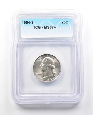 1954-S Washington Quarter MS67+ ICG a3018