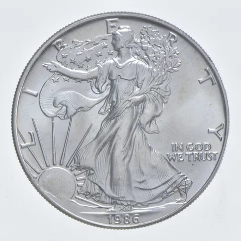 Better Date 1986 American Silver Eagle 1 Troy Oz .999 Fine Silver *217