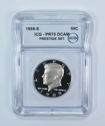 1988-S Kennedy Half Dollar Prestige Set PR70 DCAM ICG