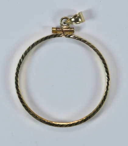 14kt Gold Coin Bezel 1 Oz Panda 32.05mm 2.4g a9513