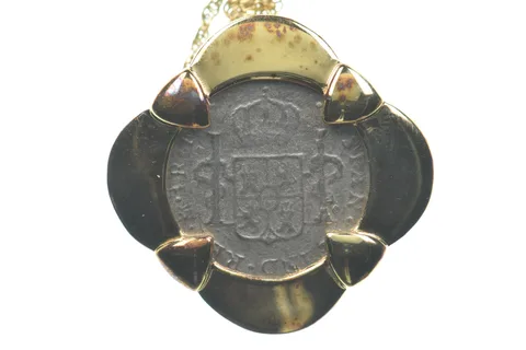 1783 Mo Mexico Real Necklace El Cazador Real Pirate Treasure *4744