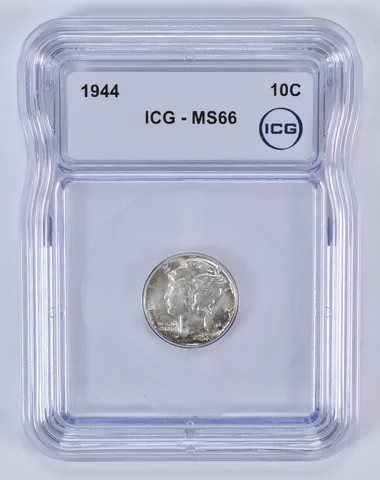 1944 Mercury Dime MS66 ICG