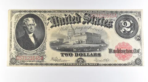 1917 $2 Legal Tender Large Note Red Seal FR#60 *0582