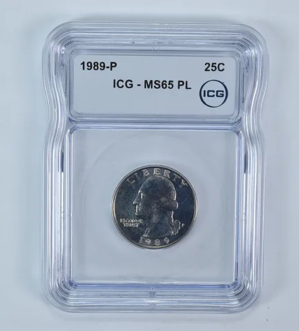1989-P Washington Quarter MS65 PL ICG
