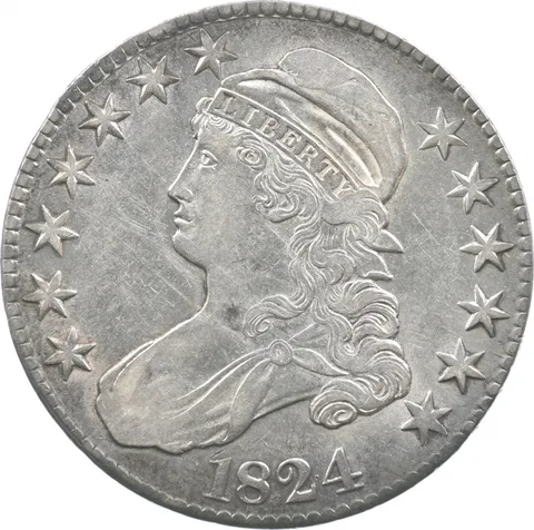 1824 Capped Bust Half Dollar *8326