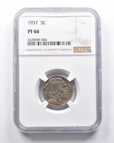 PF66 1937 Indian Head Buffalo Nickel NGC a6922