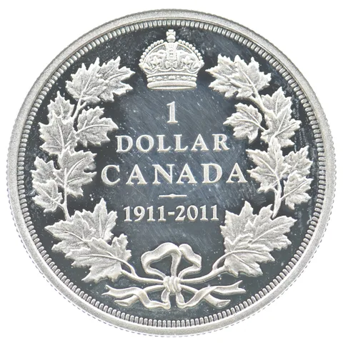 2011 Canada 1 Dollar Silver George V Proof *3375