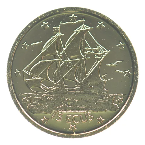 1996 Gibraltar 15 Ecus Gold 1/25th *2662