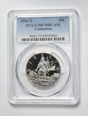 1992-S Columbus Commemorative Half Dollar PR70 PCGS Blue Label