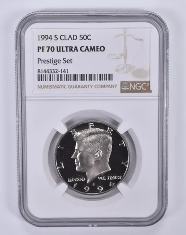 1994-S Kennedy Half Dollar CLAD Prestige Set PF70 UCAM NGC Brown Label