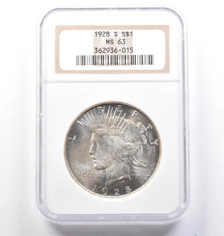 1928-S Peace Silver Dollar MS63 NGC PQ *2469