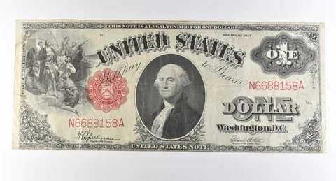 1917 $1 Legal Tender Large Note Red Seal *2890