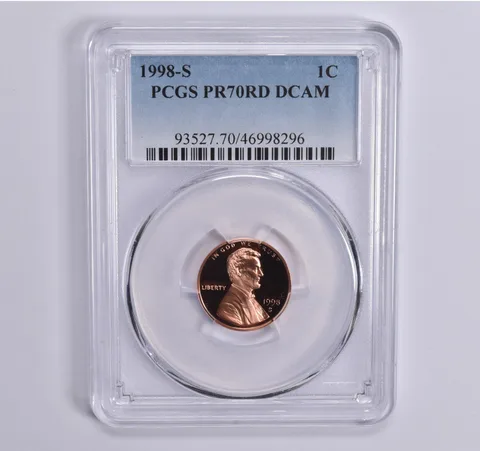 1998-S Lincoln Memorial Cent PR70 RD PCGS Blue Lbl
