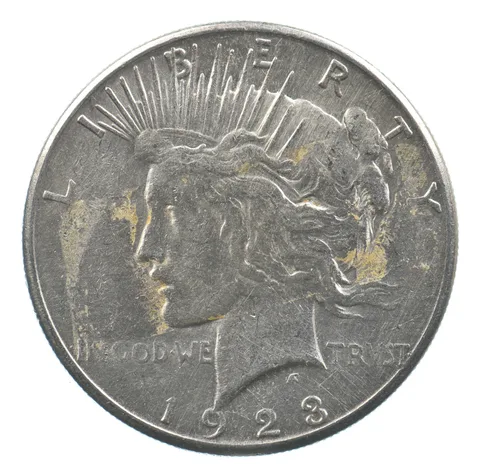 Early - 1923-S Peace Silver Dollar - 90% US Coin *476