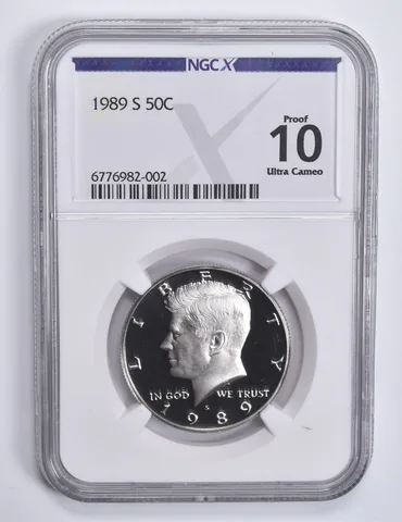 1989-S Kennedy Half Dollar Proof 10 UCAM NGC X NGCX