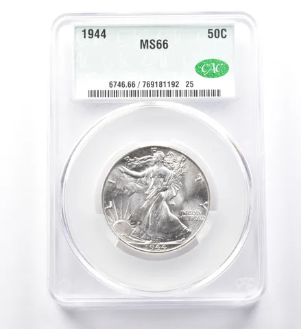 1944 Walking Liberty Half Dollar MS66 CAC *9998