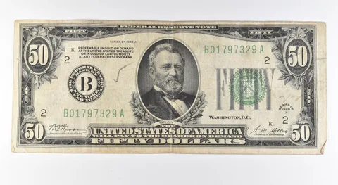 1928 A $50 New York NY FRN Gold Certificate Green Seal *9622