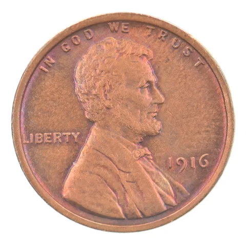 1916 Lincoln Wheat Cent Beautiful Tone *9292
