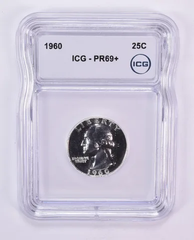 1960 Washington Quarter PR69+ ICG