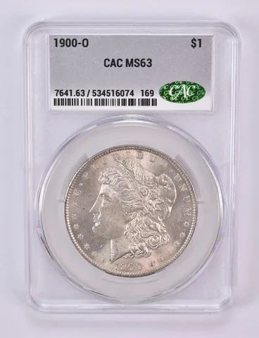 1900-O Morgan Silver Dollar MS63 CAC CACg