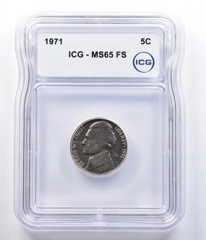 1971 Jefferson Nickel FS MS65 ICG *2325
