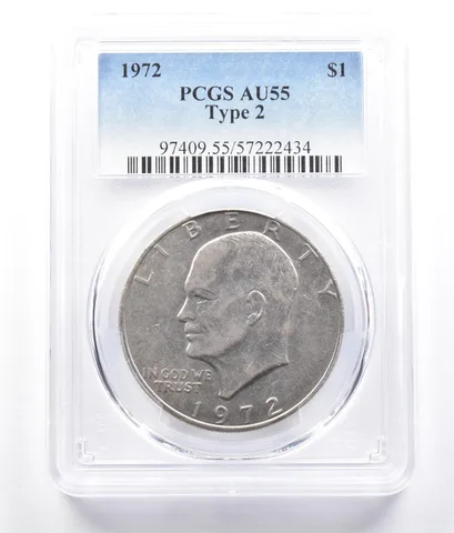 1972 Eisenhower $1 Type 2 AU55 PCGS a2688