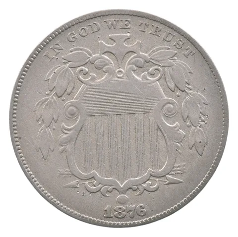 1876 Shield Nickel *9894