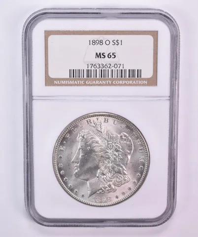 1898-O Morgan Silver Dollar MS65 NGC Brown Label