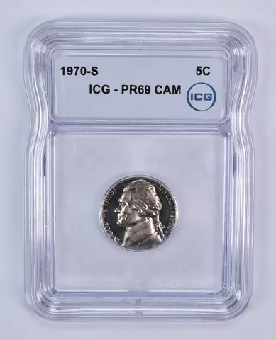 1970-S Jefferson Nickel PR69 CAM ICG