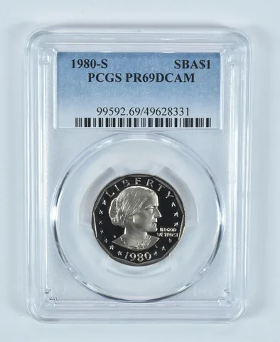 1980-S Susan B Anthony $1 PR69 DCAM PCGS Blue Label