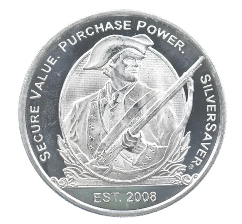 2008 1 Troy Oz Silver Round Silver Saver Mass Metal *2273