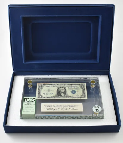 1935 E $1 Silver Certificate From SS Andrea Doria Shipwreck "A" Grade PCGS a0223