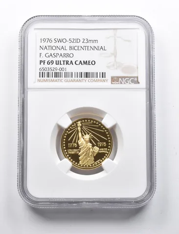 PF69 UCAM 1976 National Bicentennial F. Gasparro SWO-52ID 23mm NGC *1321