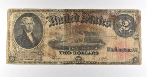 1917 $2 Legal Tender Red Seal Large Note Fr#60 *4690