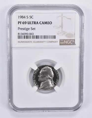 1984-S Jefferson Nickel Prestige Set PF69 UCAM NGC