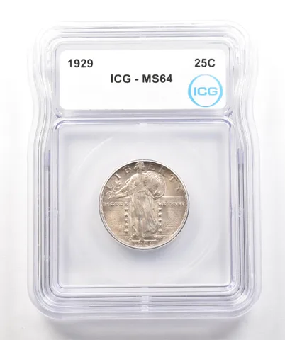 1929 Standing Liberty Quarter MS64 ICG a4264