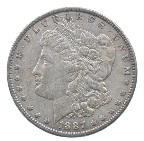 Better 1887 Morgan Silver Dollar - 90% US Coin - Nice Coin *402