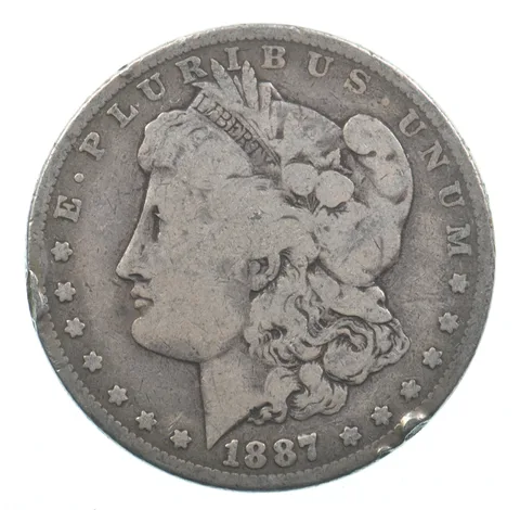 Early - 1887 Morgan Silver Dollar - 90% US Coin *735