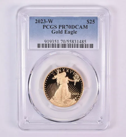 2023-W $25 American Gold Eagle 1/2 Oz Gold PR70 DCAM PCGS