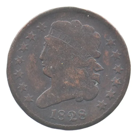 1828 Classic Head Half Cent *2774