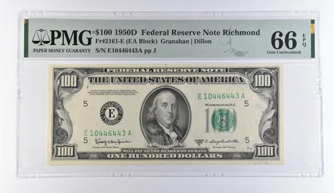 1950 D $100 Richmond VA FRN Fr#2161-E Gem Unc 66 EPQ PMG *9380