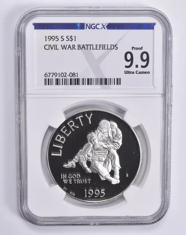 1995-S Civil War Commemorative Dollar Proof 9.9 UCAM NGC X NGCX
