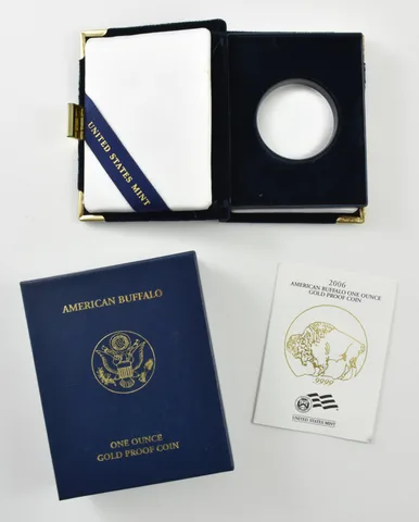 OGP 2006-W Gold Buffalo 1 Oz Proof BOX & COA - NO COIN