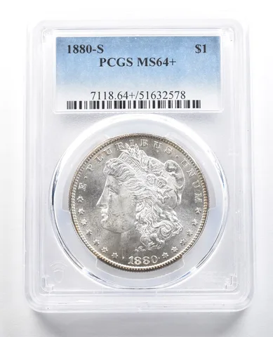 1880-S Morgan Silver Dollar MS64+ PCGS *4715