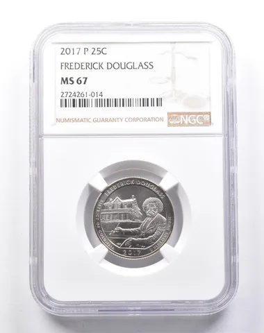 MS67 2017-P Washington Quarter Frederick Douglass NGC *6142