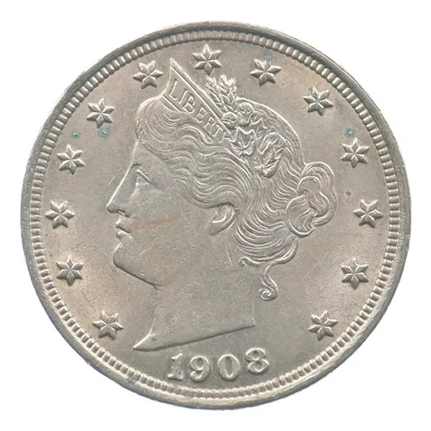 1908 Liberty V Nickel *6551