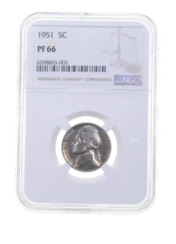 PF66 1951 Jefferson Nickel - Graded NGC a6134