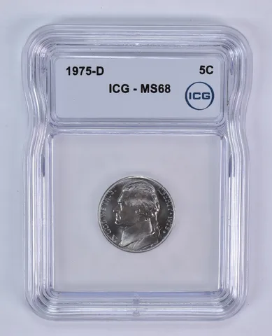 1975-D Jefferson Nickel MS68 ICG